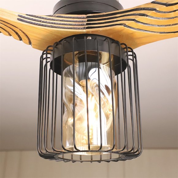 ExBrite 52 inch Wood Light Ceiling Fan - Picture 5 of 8